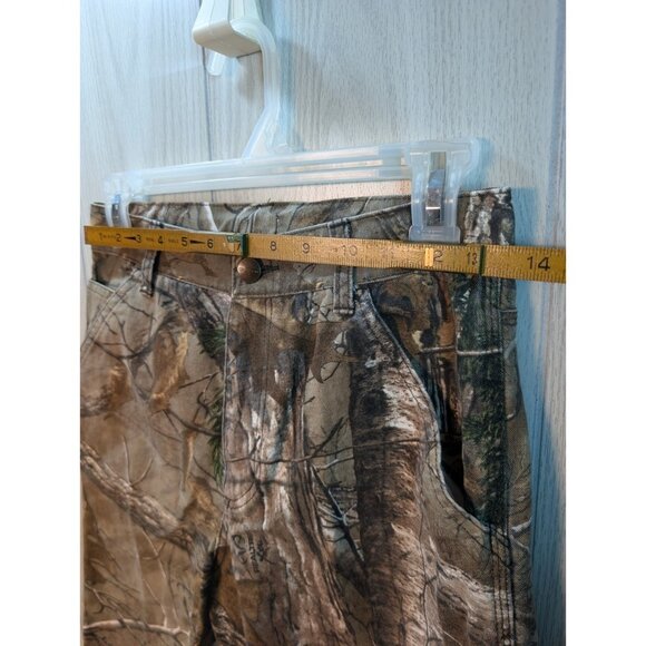 Carhartt Camouflage Pants Boys Size 14 Straight Leg Realtree Hunting Camo - Picture 8 of 9